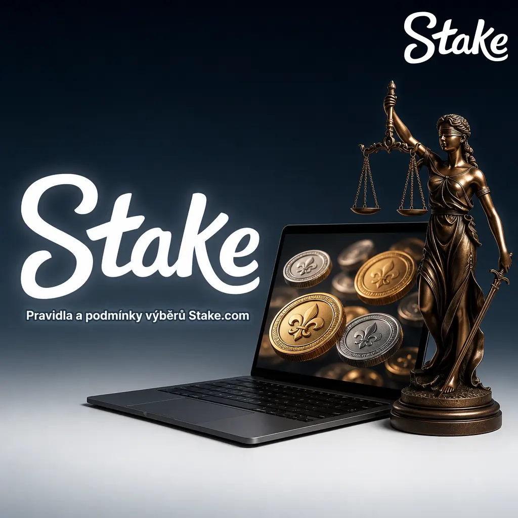 Pravidla výběrů Stake.com: KYC ověření, shodná platební metoda, wagering bonusu a limity transakcí
