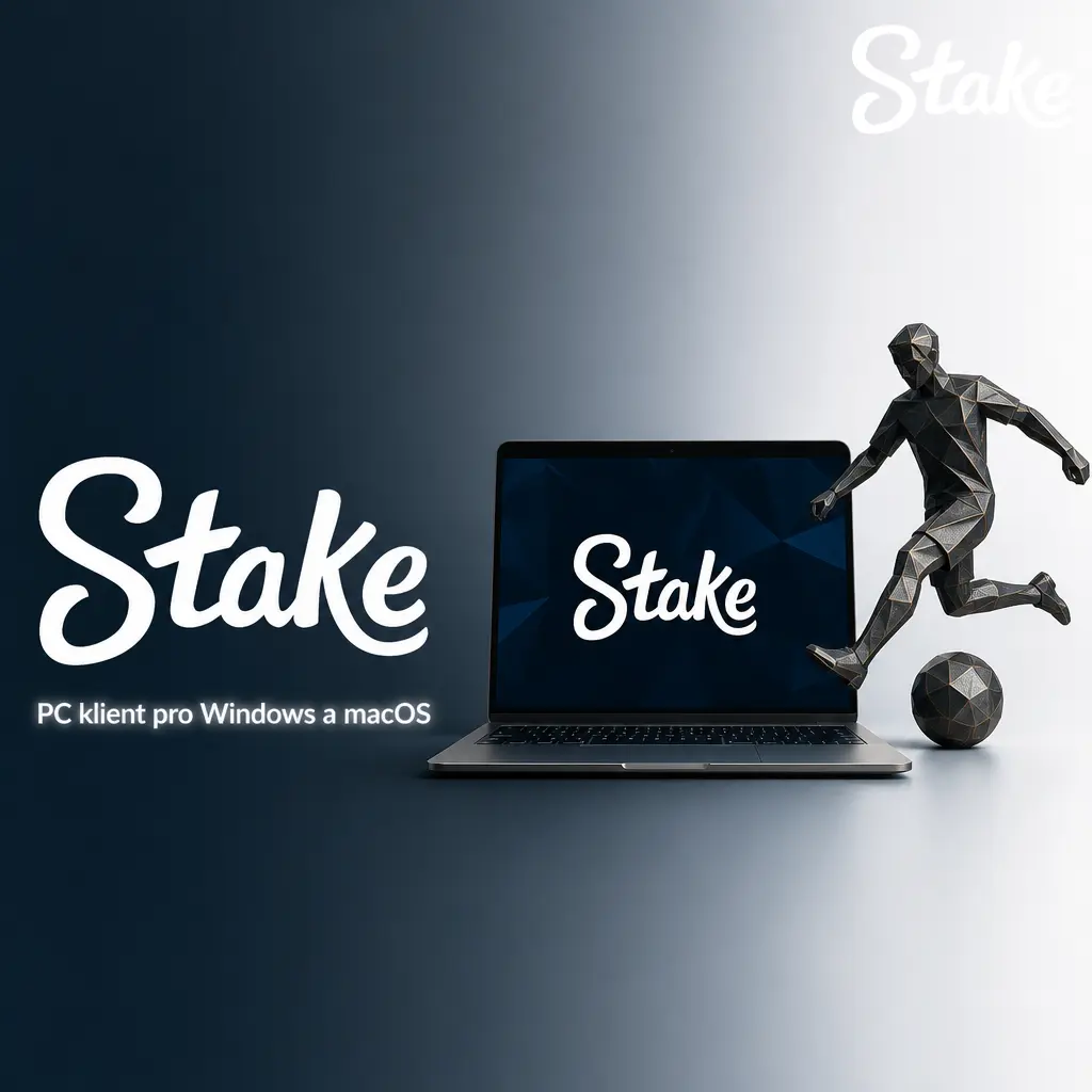 Sázení na Stake.com přes webový prohlížeč na PC s Windows nebo macOS bez nutnosti instalace aplikace